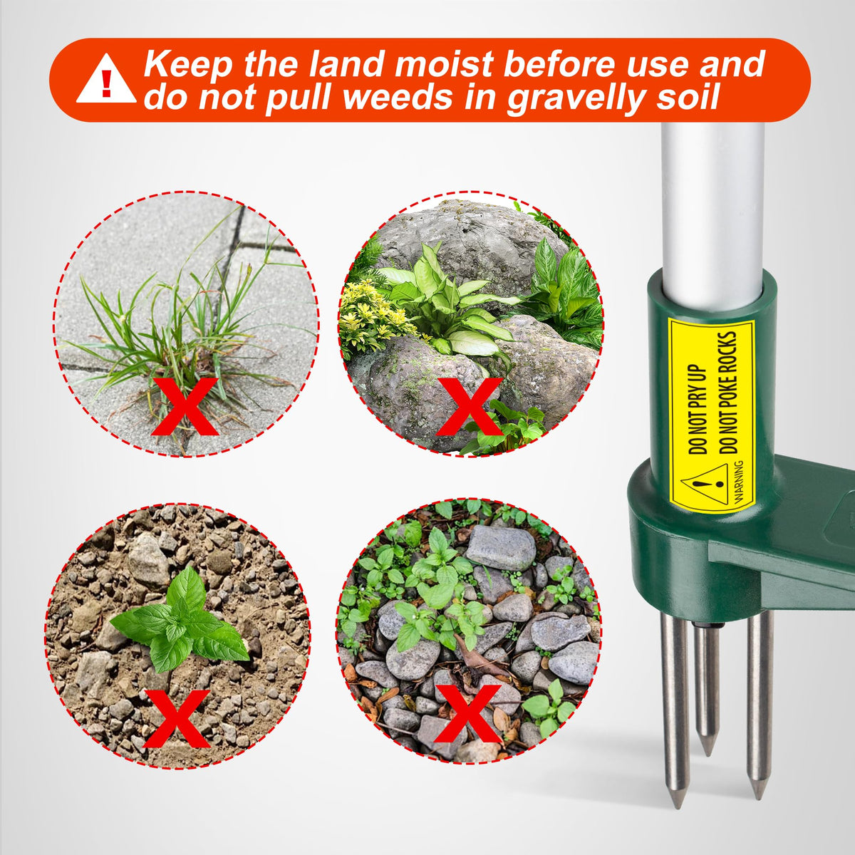 Walensee Weed Puller Tool features high-quality materials for effective weed removal, showcased in official packaging at Curat Cart.