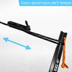 Easily adjust tension on the Waterproof Hammock Rain Fly for optimal use, perfect for camping adventures. Available at Curat Cart.