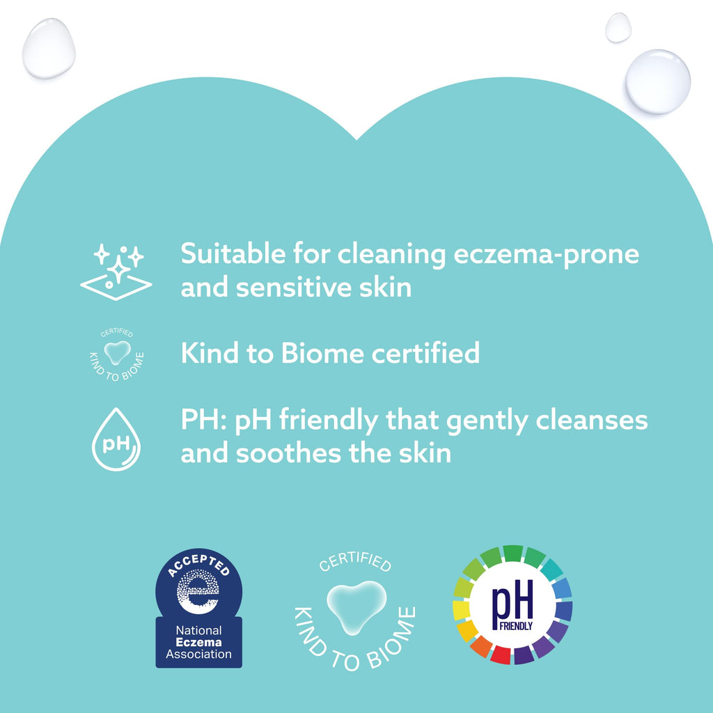 WaterWipes Sensitive Facial Wipes, perfect for cleaning eczema-prone skin, available at Curat Cart. Gentle cleansing for sensitive skin.