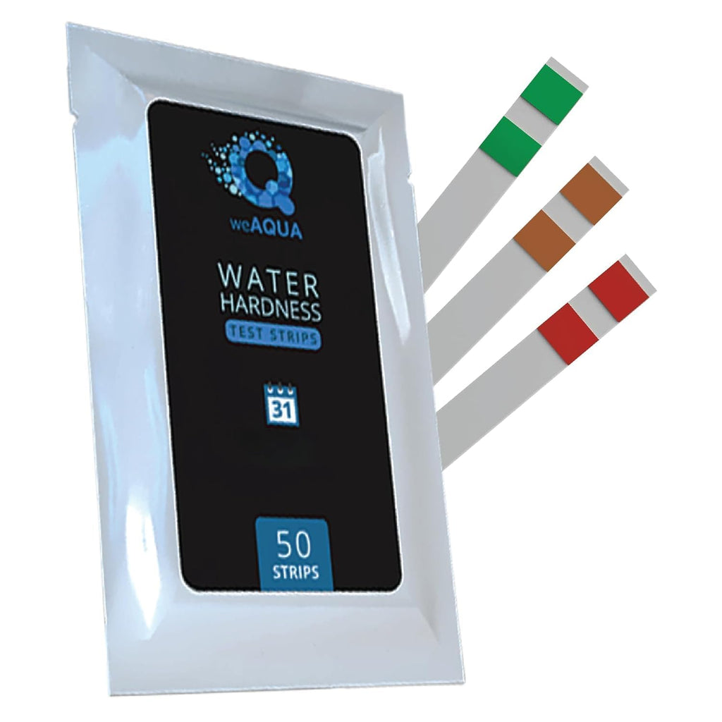 Premium imported WeAQUA Water Hardness Test Kit with 50 strips for precise water quality analysis, available at Curat Cart.
