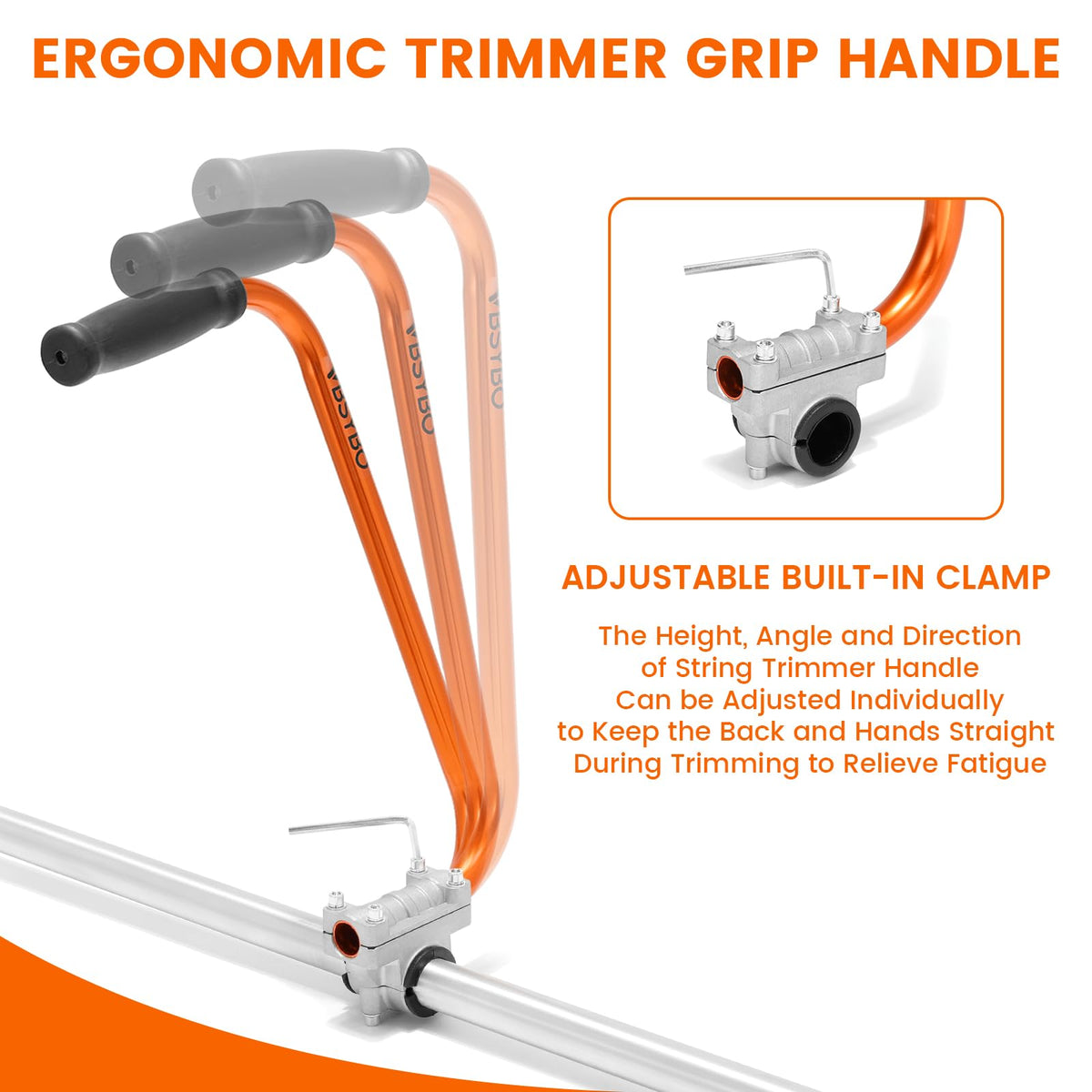 Discover the Weed Eater Ergonomic Handle Extension, specially curated by Curat Cart for optimal comfort and reduced fatigue while trimming.