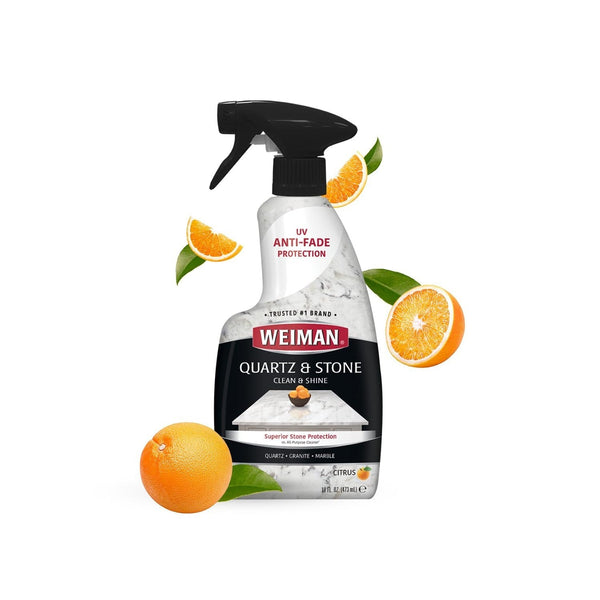 Weiman Quartz Countertop Cleaner and Polish - Clean & Shine Your Quartz Countertops Islands and Stone Surfaces with UV Protection