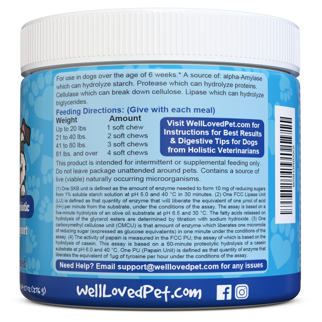 Well Loved Probiotics for Dogs in official packaging, featuring clear feeding directions and high-quality finish. Available at Curat Cart.