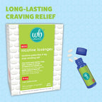 Wellness Basics Nicotine Lozenge in official packaging, offering mint flavor and 4 mg nicotine for effective craving relief. Available at Curat Cart.