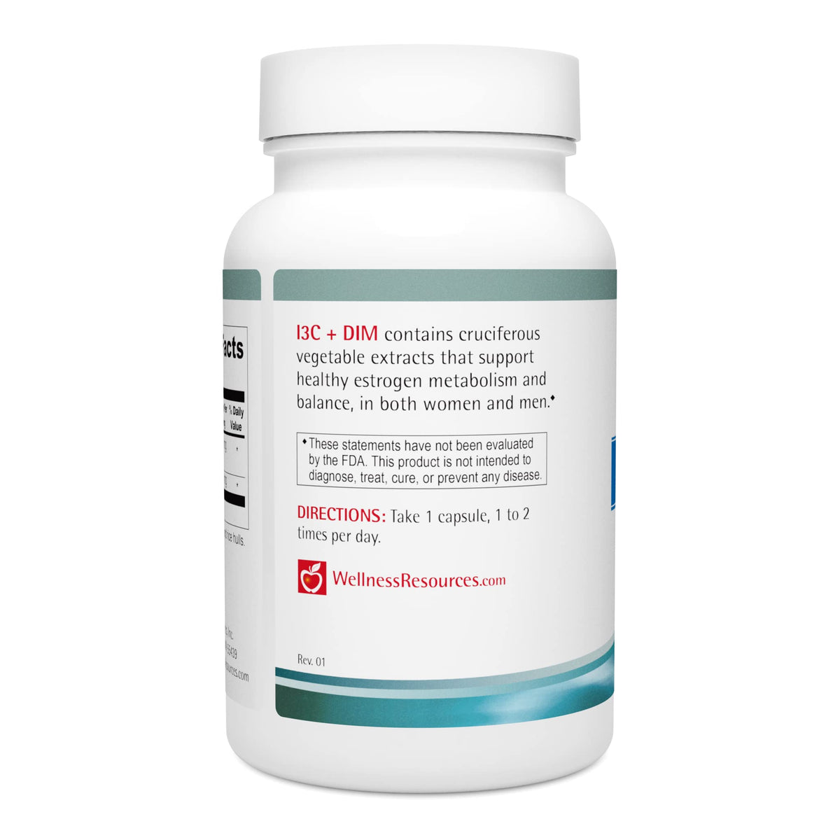 Wellness Resources I3C DIM in official packaging supports healthy estrogen metabolism. Available at Curat Cart.