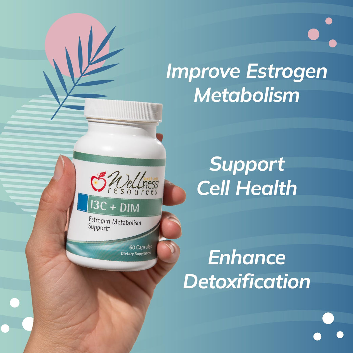 Wellness Resources I3C DIM capsules support estrogen metabolism, cell health, and detoxification. 100% Authentic and available in India at Curat Cart.