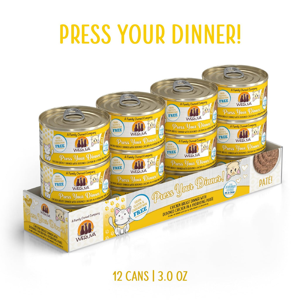 Weruva Classic Cat Paté Chicken in 12 can pack, 100% Authentic, available in India at Curat Cart. Premium quality for your cat.