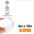High-quality white cardstock paper, 250gsm, 8x10in, 25 sheets. 100% Authentic, available at Curat Cart in India.