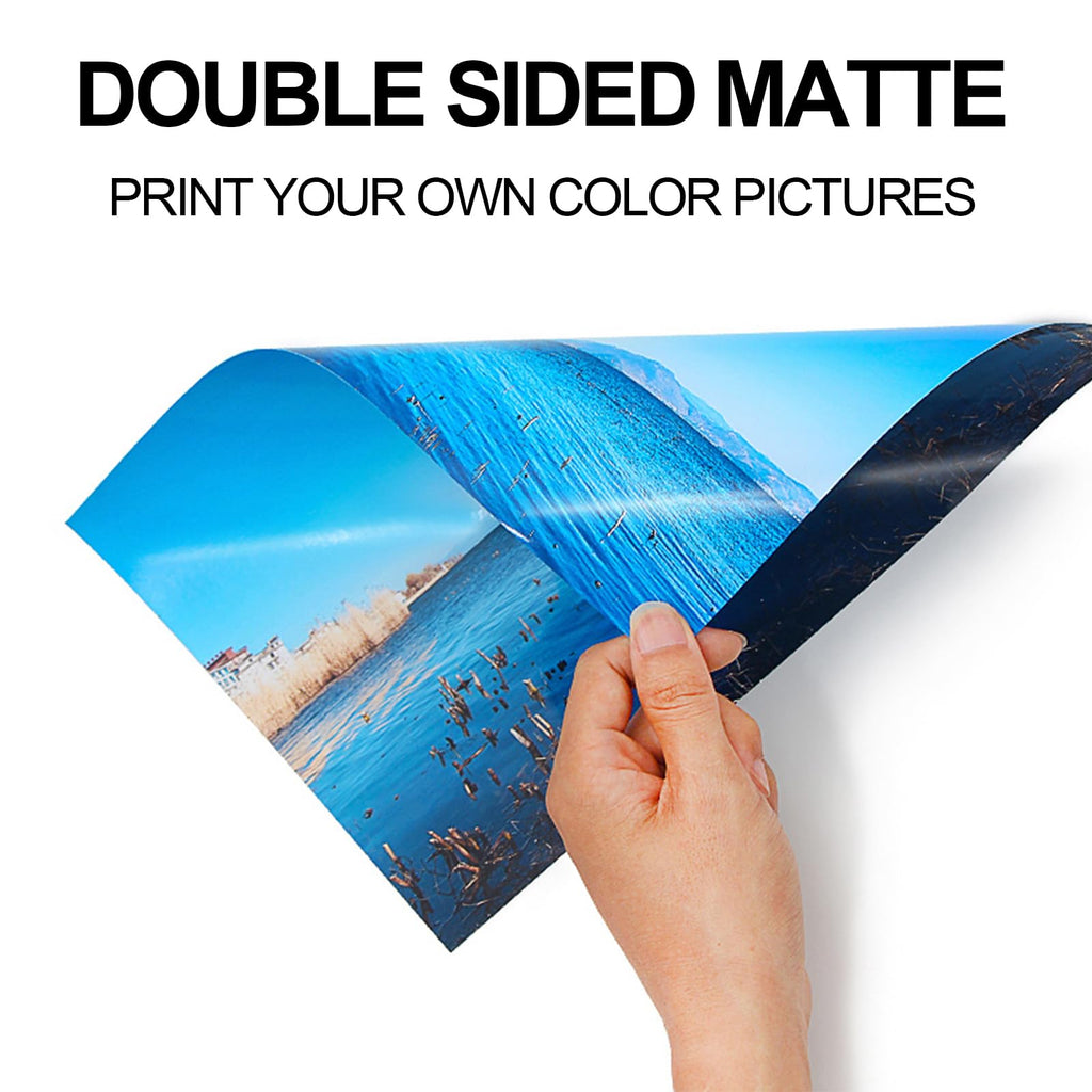 High-quality double-sided matte cardstock paper for vibrant prints, available at Curat Cart. Perfect for creative projects.