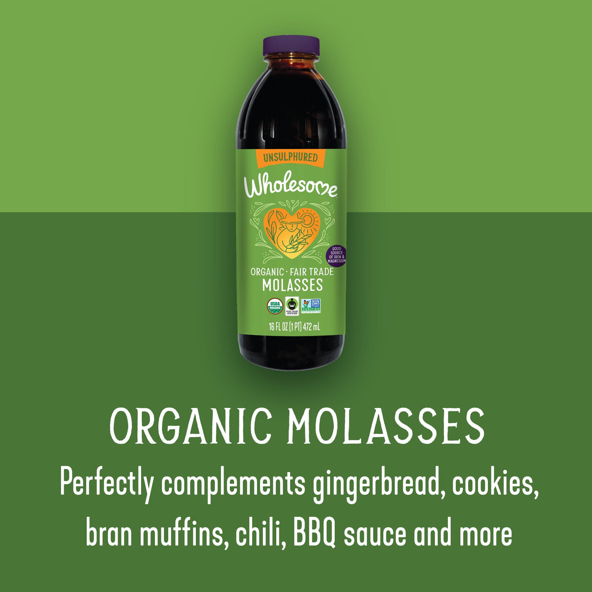Wholesome Sweeteners, Blackstrap Molasse - Detailed View 2 | Authentic Curat Cart Stock