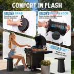 Experience comfort with the WildFinder Collapsible Camping Stool, a premium import available at Curat Cart. Easy to use and store.
