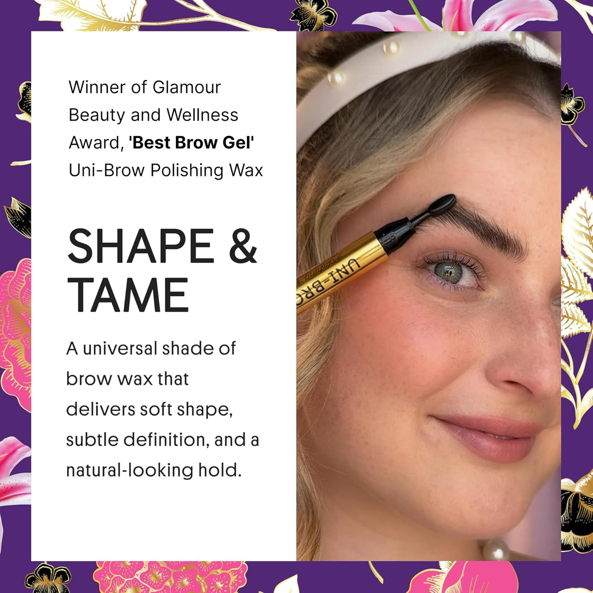 The WINKY LUX Uni-Brow Eyebrow Pencil showcases an award-winning formula for shaping and taming brows effortlessly.