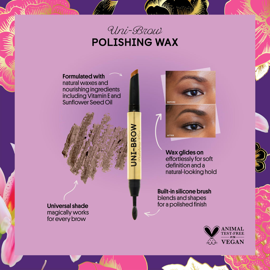 WINKY LUX Uni-Brow Eyebrow Pencil features natural ingredients, a universal shade, and a built-in brush for perfect brows. 100% authentic.