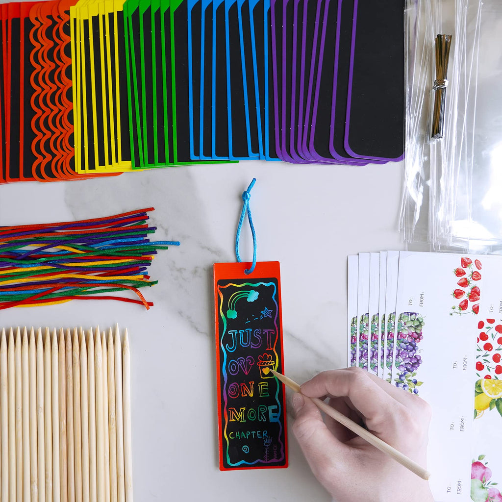 Winlyn Magic Color Scratch Bookmarks showcase vibrant colors and creativity. 100% Authentic, available at Curat Cart in India.