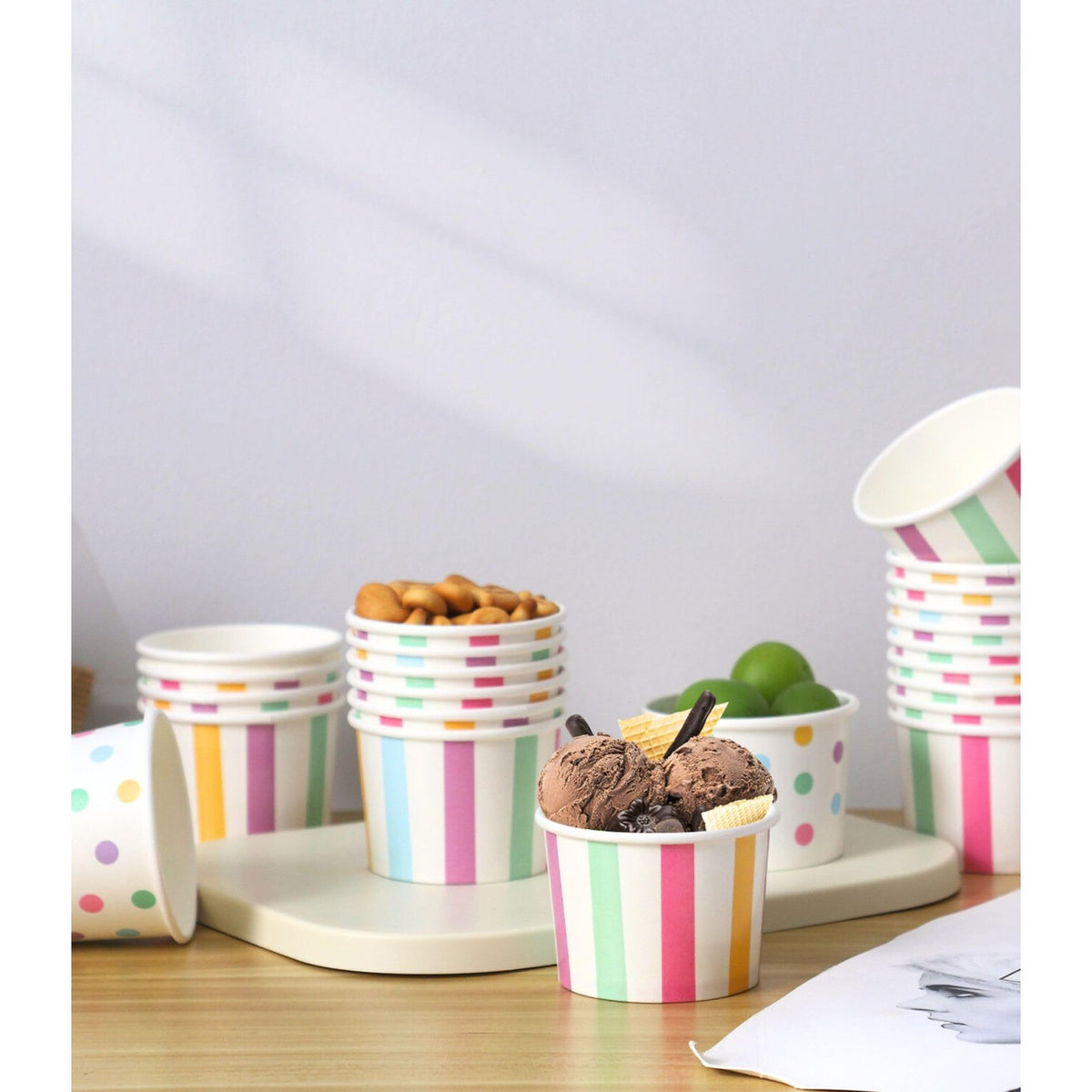 Stylish Winoo Design Ice Cream Cups showcase premium imported quality, perfect for serving desserts. Available at Curat Cart.