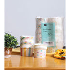Winoo Design Ice Cream Cups, 50-pack, vibrant colors, 100% Authentic, available in India at Curat Cart.