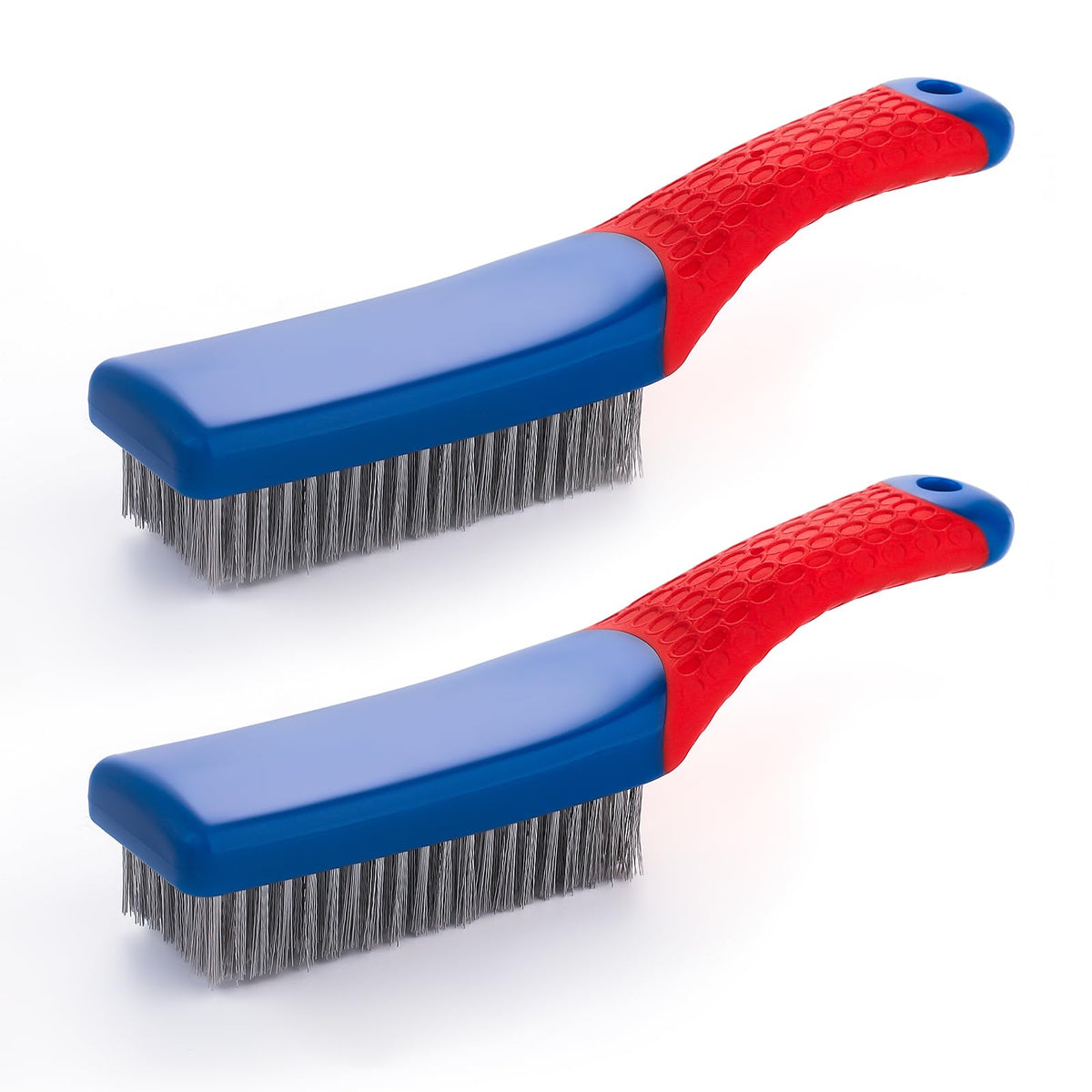 Premium imported heavy duty wire brushes with ergonomic handles, ideal for tough cleaning tasks available at Curat Cart.