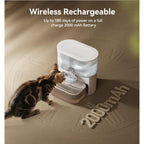 Upgrade your pet care routine with the FEELNEEDY Cat Water Fountain, featuring a 2000 mAh battery for up to 180 days of use. Perfect for daily hydration. Available at Curat Cart.