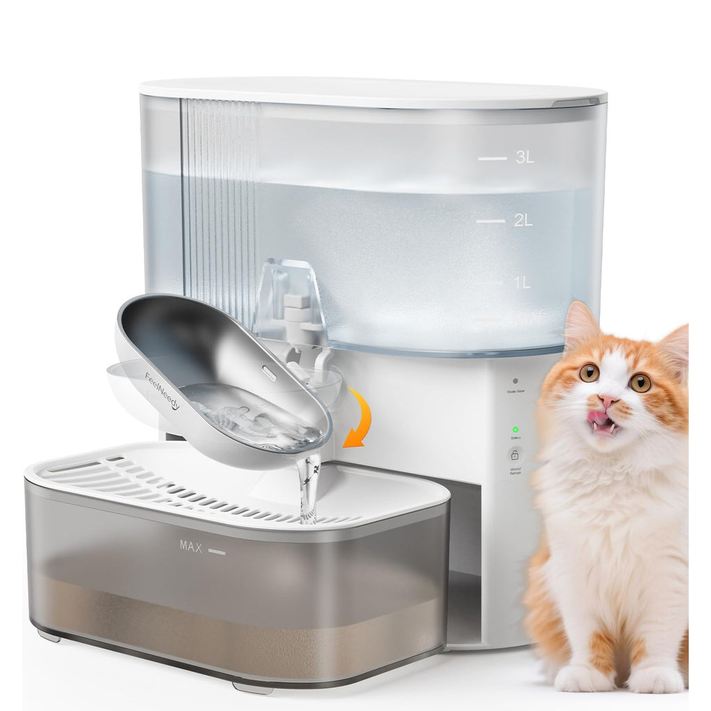 Elevate your pet's hydration with the FEELNEEDY Cat Water Fountain, a premium import available at Curat Cart. Perfect for discerning cat owners.