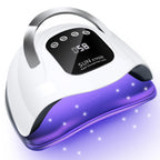 Wisdompark 320W UV LED Nail Lamp features a sleek design, digital timer, and authentic quality for efficient nail curing.