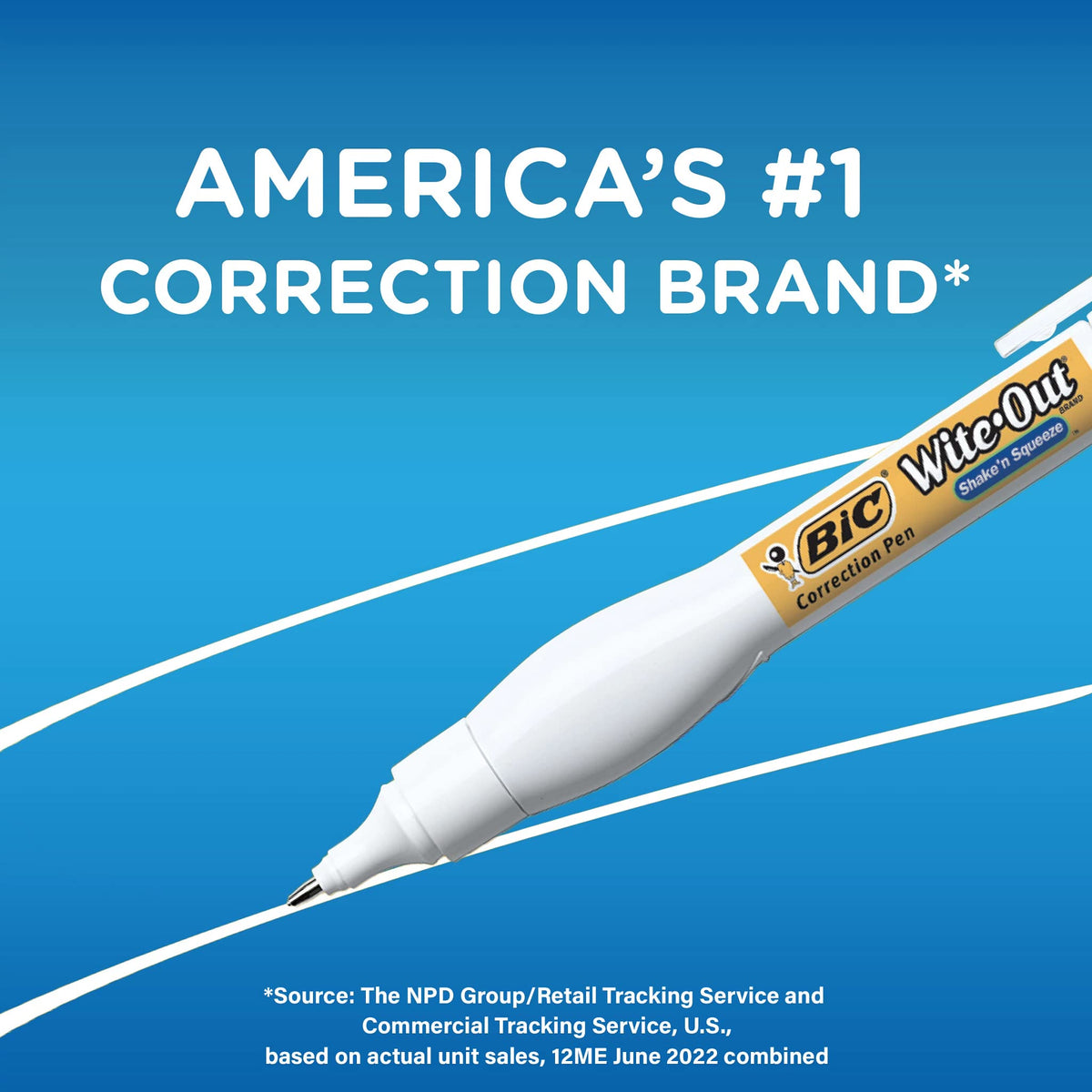 Wite.Out Shake n Squeeze Pen offers precision correction for flawless writing. Perfect for daily use, available at Curat Cart.