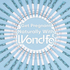 Wondfo Ovulation Test Strips arranged in a circle, specially curated by Curat Cart for natural pregnancy tracking.