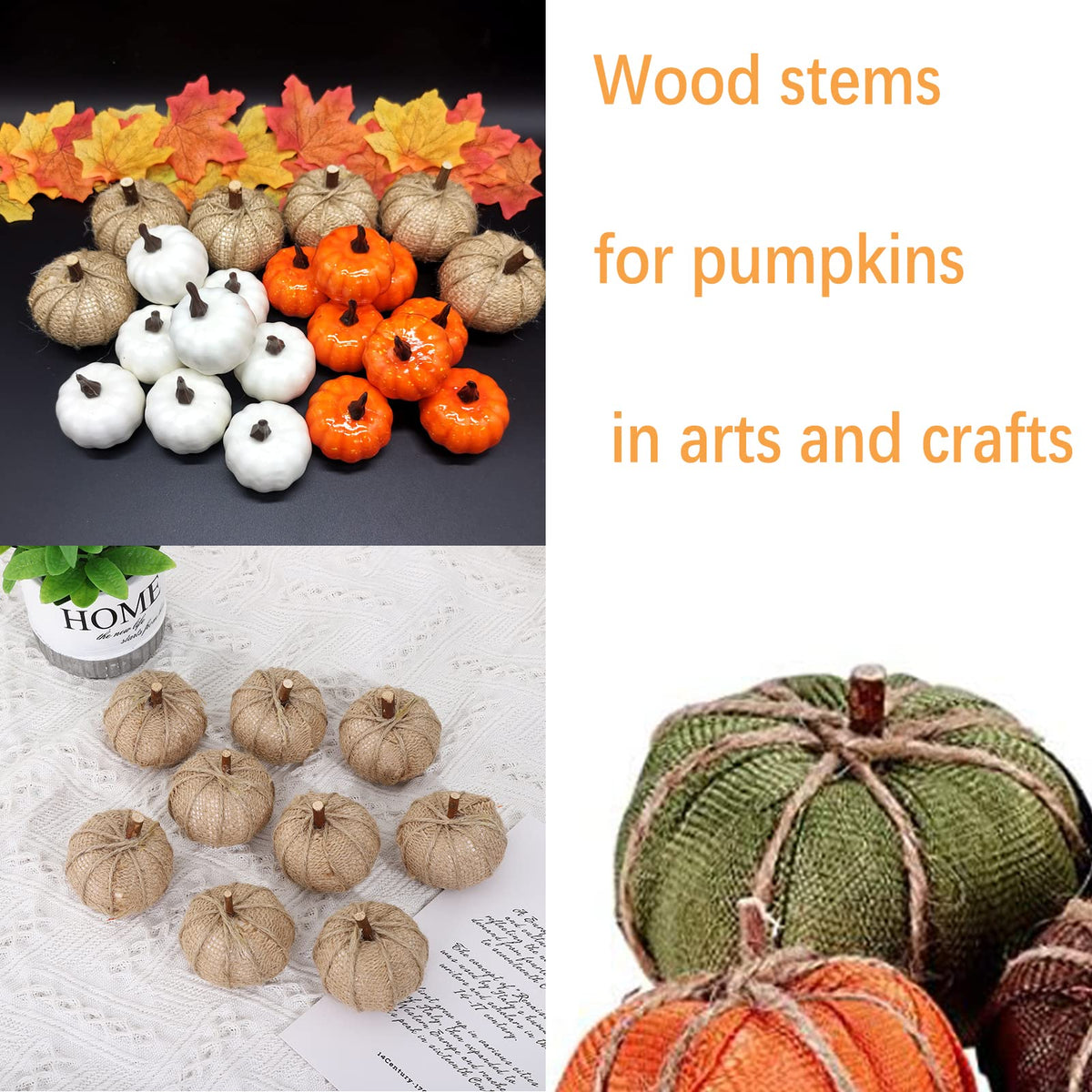 Wood Craft Sticks Pumpkin Stems for arts and crafts, 100% Authentic and available in India at Curat Cart.