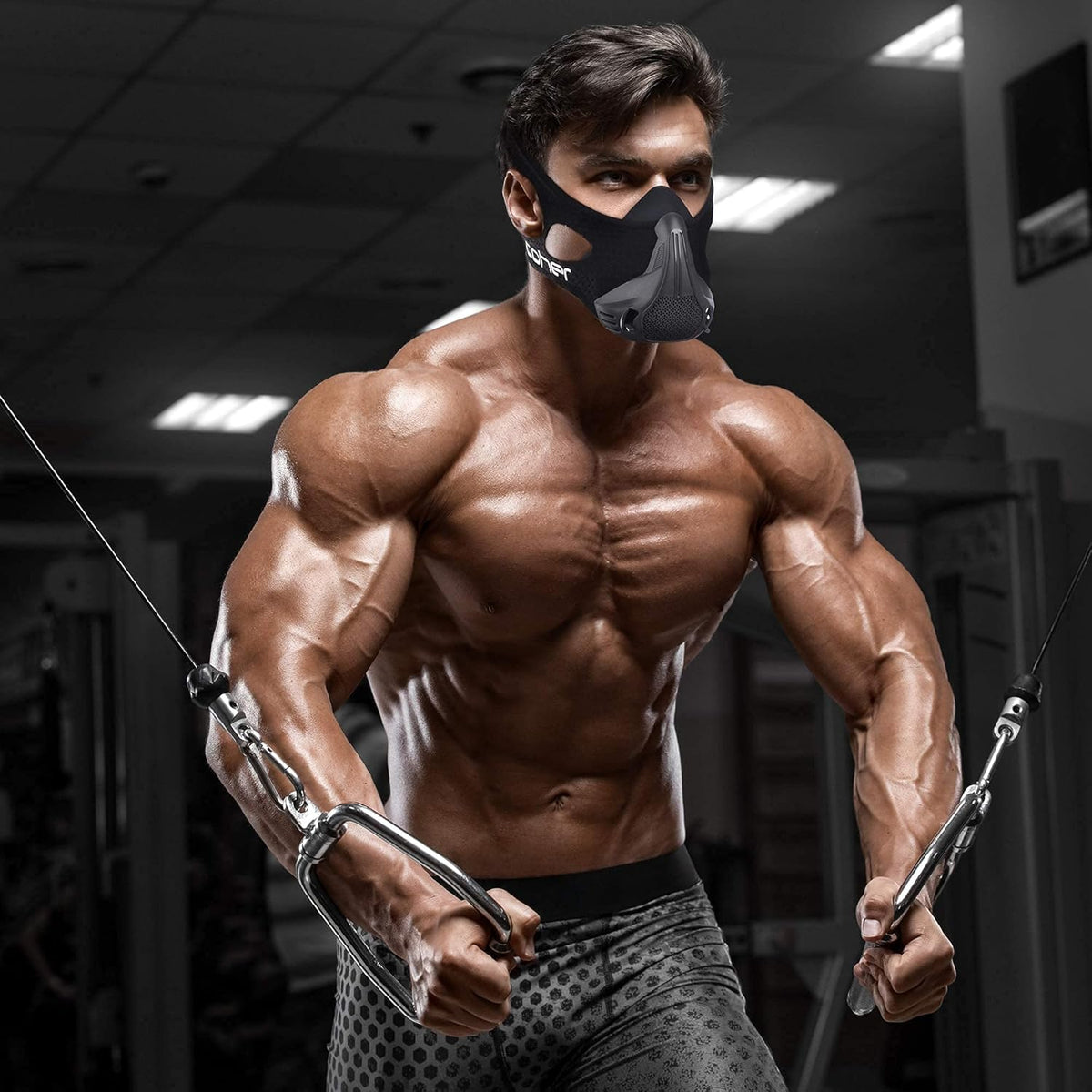Workout Mask Breathing Mask for Men and - Detailed View 3 | Authentic Curat Cart Stock