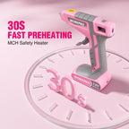 WORKPRO Cordless Hot Glue Gun features 30s fast preheating, ideal for quick projects. Shop now at Curat Cart.