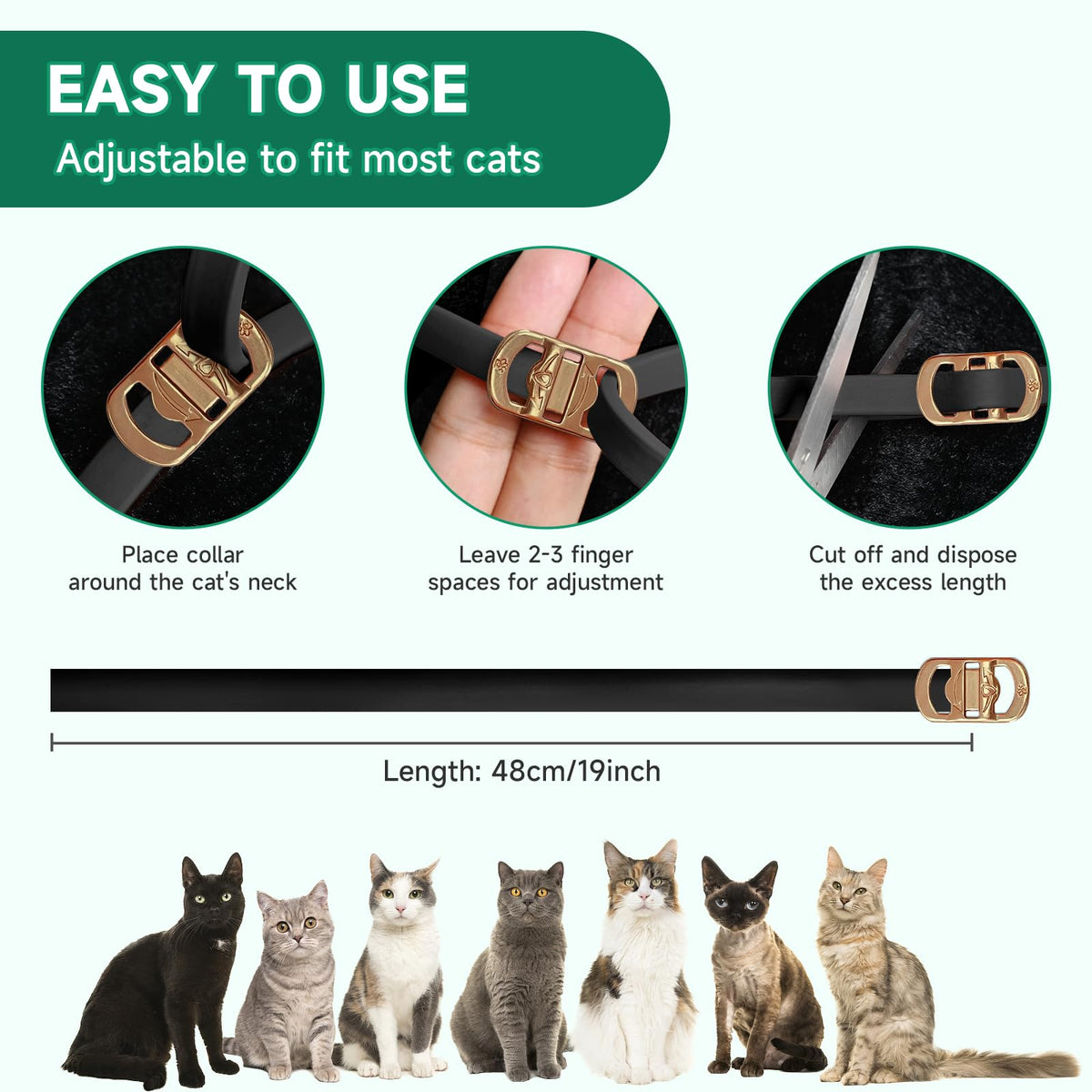 Discover the Woyamay Flea Collar for Cats, a premium imported solution for effective flea protection. Available at Curat Cart.