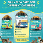 Woyamay Flea and Tick Prevention offers daily protection for cats, exclusively at Curat Cart, ensuring your pet's comfort and health.