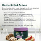 Discover Wuffes Dog Allergy Chews, specially curated by Curat Cart, for effective allergy relief and overall wellness in your pup.