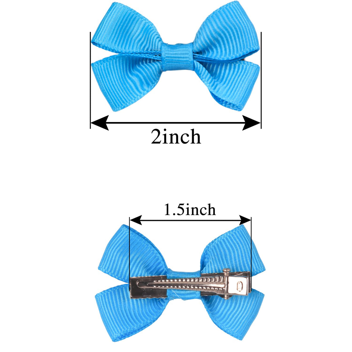 XIMA Hair Bows for Baby Girls in high-quality finish, featuring a vibrant blue color. Available at Curat Cart.