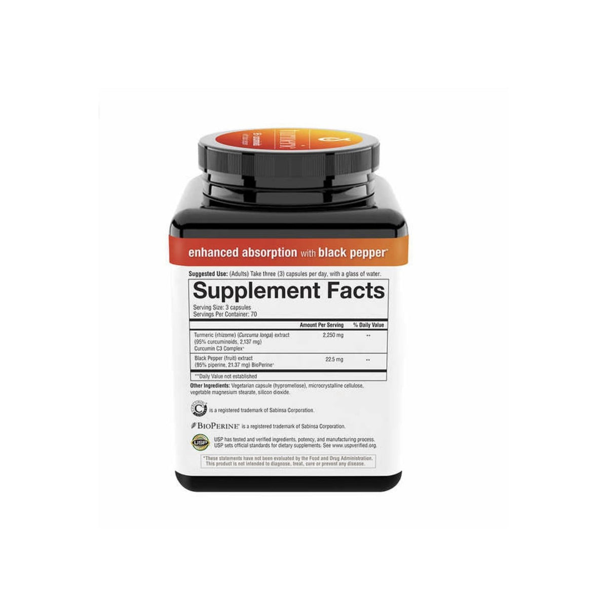 Youtheory Turmeric Extra Strength with black pepper, 100% Authentic, available at Curat Cart in India.