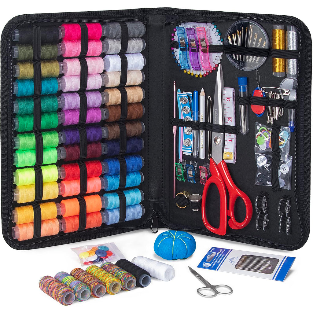 Discover the YUANHANG Large Sewing Kit, a premium import featuring a wide range of threads and tools, available at Curat Cart.