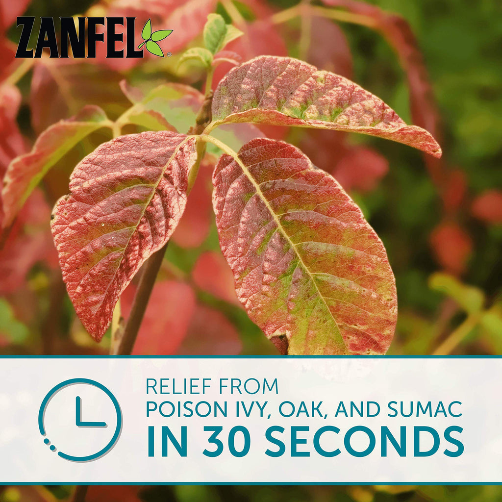 ZANFEL Poison Ivy Wash offers relief from poison ivy, oak, and sumac in just 30 seconds. Specially curated by Curat Cart.