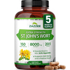 Discover Zazzee St. John's Wort Extract, a premium imported dietary supplement for well-being, available at Curat Cart.