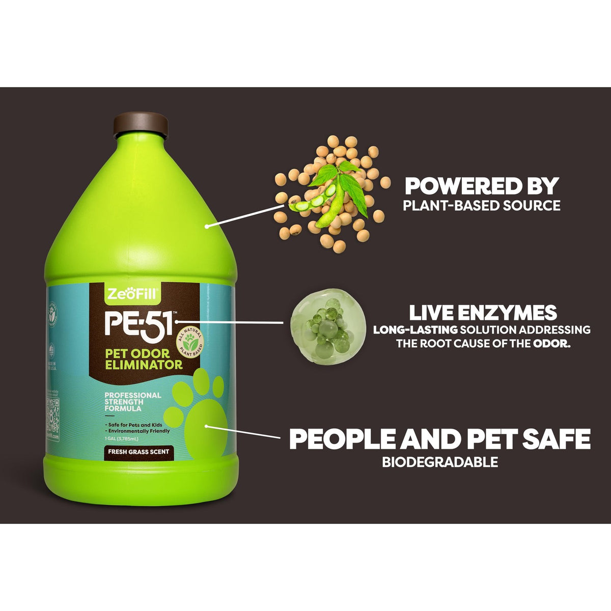 ZEOFILL Outdoor Odor Eliminator offers plant-based, biodegradable solutions. Specially curated by Curat Cart for a fresh scent.