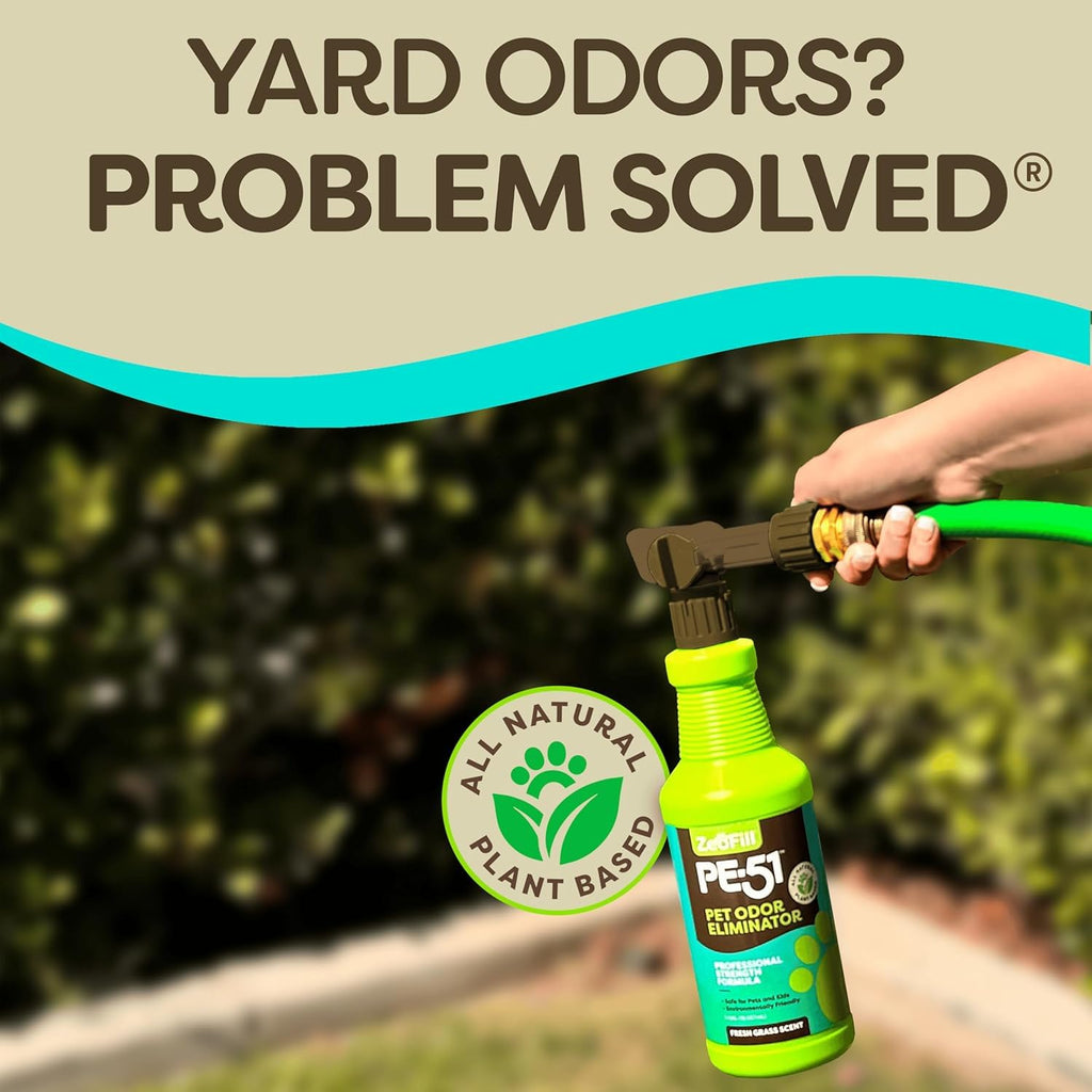 Eliminate yard odors effortlessly with ZEOFILL Outdoor Odor Eliminator, all-natural and plant-based. Perfect for daily use. Available at Curat Cart.