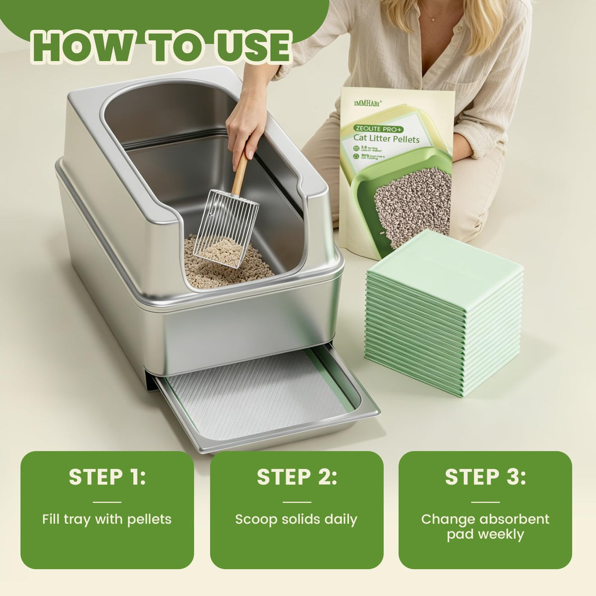 Explore our exclusive Zeolite Cat Litter Pellets with a detailed guide, specially curated by Curat Cart for your feline needs.