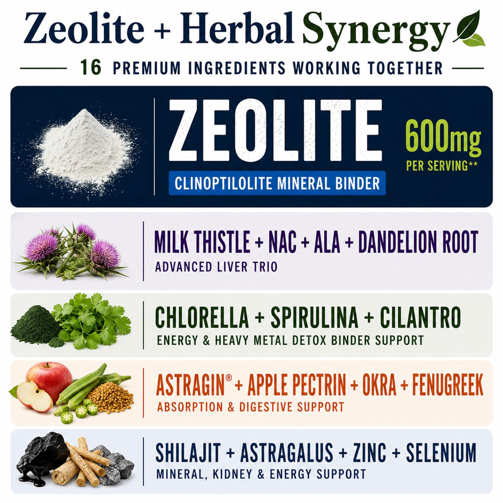 Zeolite Liver Ultra Cleanse features 16 premium ingredients for liver detox. Specially curated by Curat Cart for exclusive health benefits.