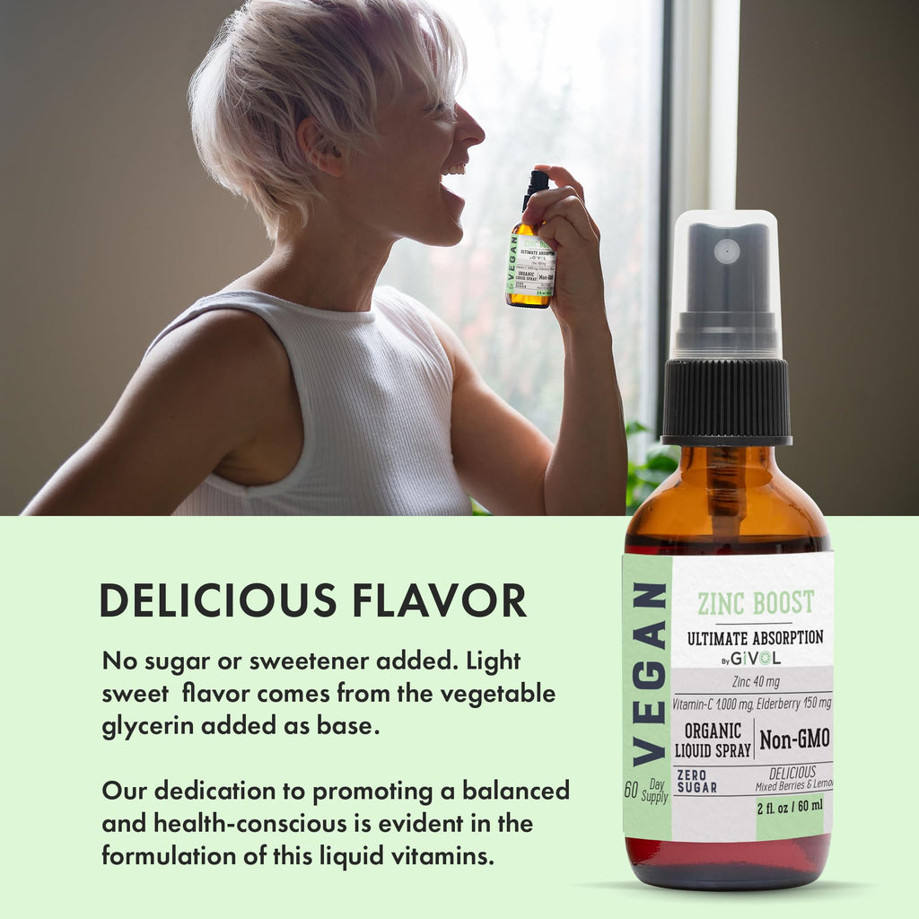 Zinc Active Mist Liquid Spray, a premium import, offers delicious flavor and health benefits. Available at Curat Cart.