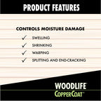 Zinsser WoodLife Coppercoat features moisture control, preventing damage like swelling and cracking. Available at Curat Cart.