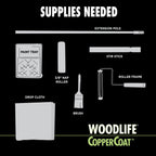 Discover essential tools for applying Zinsser WoodLife Coppercoat, specially curated by Curat Cart for your DIY projects.