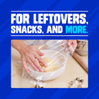 Ziploc Food Storage Wrap securely covering leftovers, snacks, and more. Specially curated by Curat Cart for your kitchen needs.