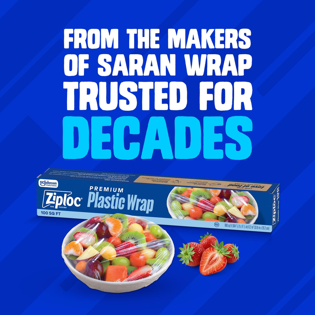 Ziploc Food Storage Wrap in premium packaging, ideal for preserving freshness. Available at Curat Cart.