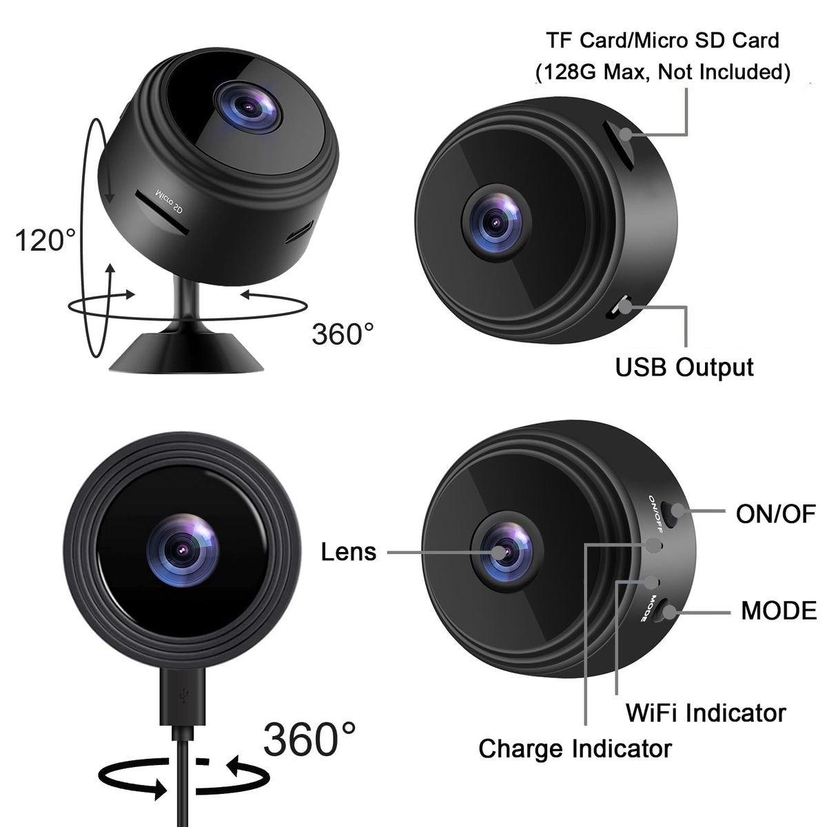 Explore the ZMDCAM Mini WiFi Security Camera, 100% Authentic and available in India at Curat Cart for reliable surveillance.