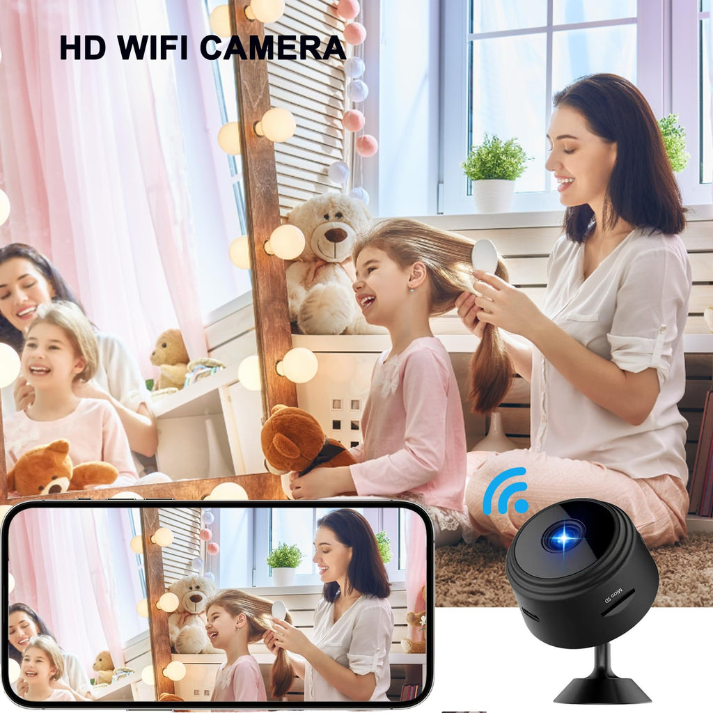 ZMDCAM Mini WiFi Security Camera enhances home security. Perfect for daily use, available at Curat Cart.