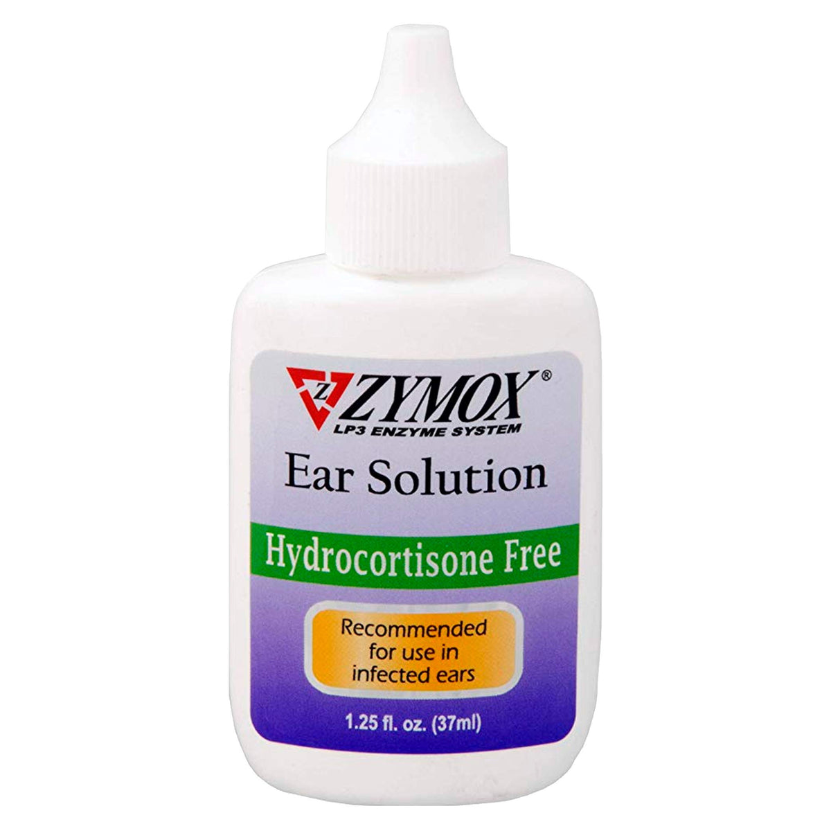 Zymox Otic Ear Solution, a premium imported treatment for infected ears, available at Curat Cart. Hydro-cortisone free formula.