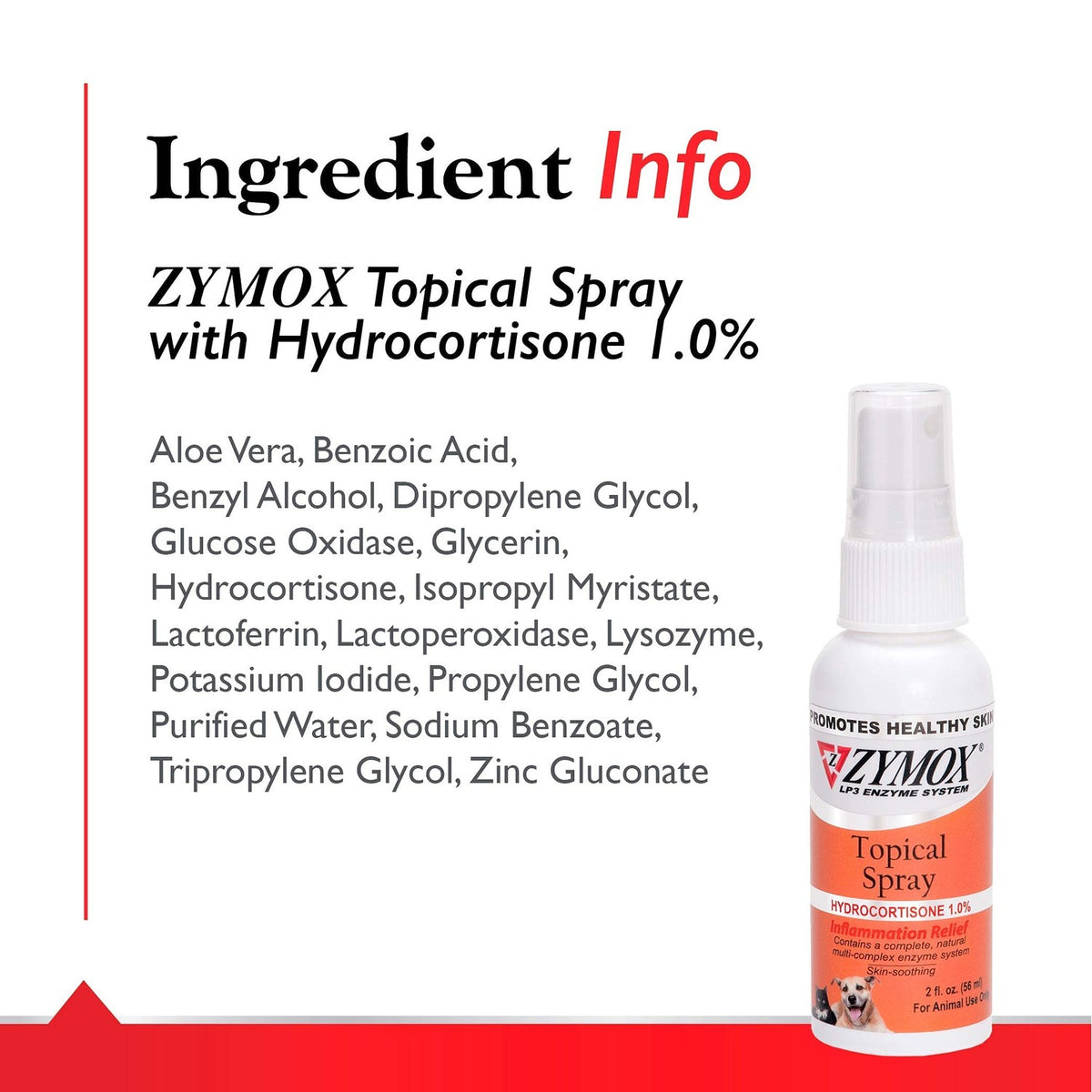 Zymox Hot Spot Spray for Pets, a premium imported solution for healthy skin, available at Curat Cart. Ideal for soothing irritations.